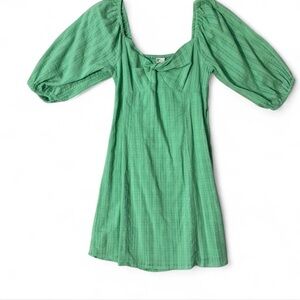 NWT Billabong Green Puff Sleeve Dress